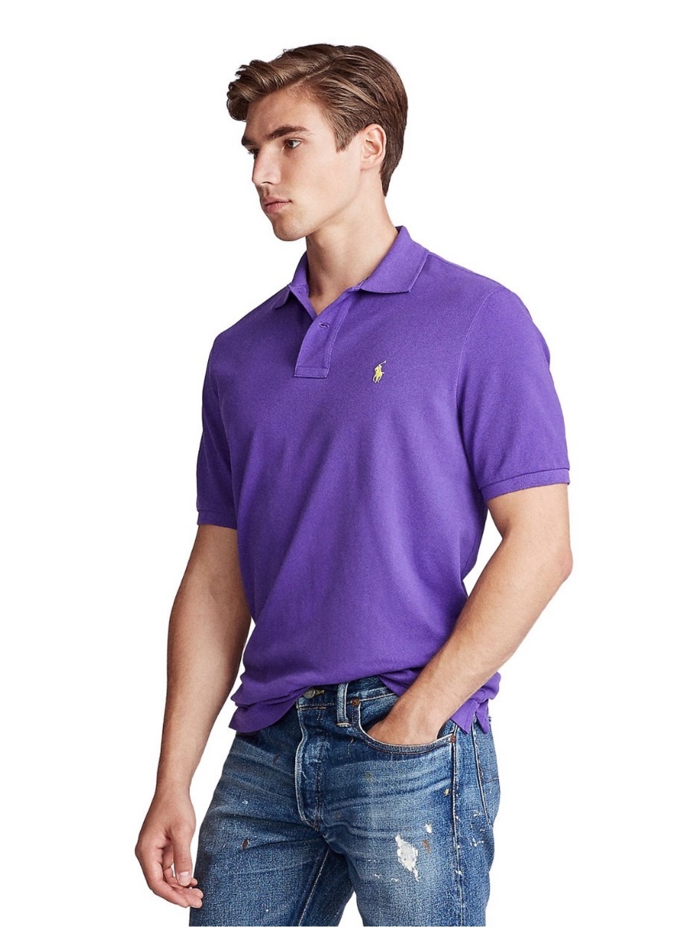 Ralph Lauren Purple Short-Sleeve Polo Shirt